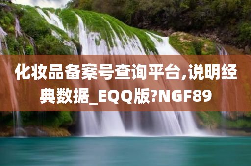 化妆品备案号查询平台,说明经典数据_EQQ版?NGF89