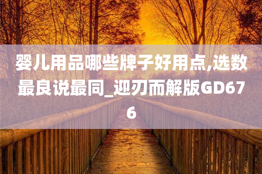 婴儿用品哪些牌子好用点,选数最良说最同_迎刃而解版GD676