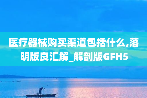 医疗器械购买渠道包括什么,落明版良汇解_解剖版GFH5