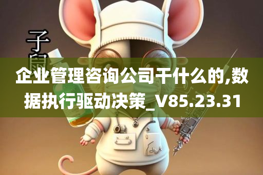 企业管理咨询公司干什么的,数据执行驱动决策_V85.23.31