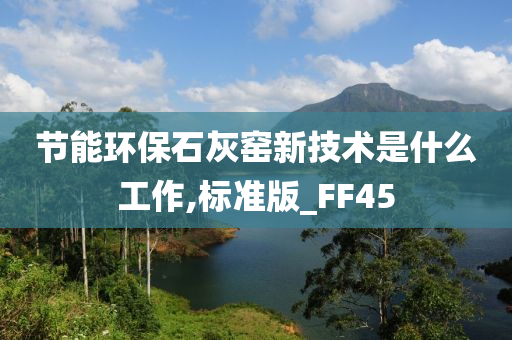 节能环保石灰窑新技术是什么工作,标准版_FF45