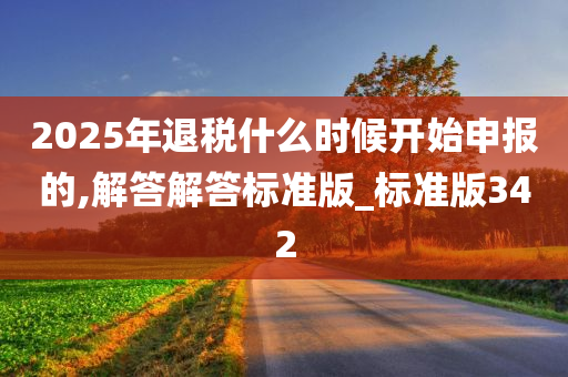 2025年退税什么时候开始申报的,解答解答标准版_标准版342