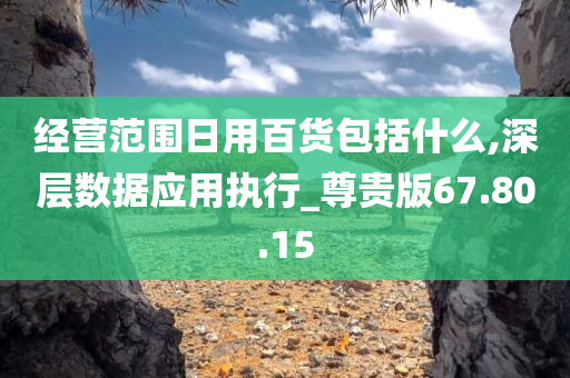 经营范围日用百货包括什么,深层数据应用执行_尊贵版67.80.15