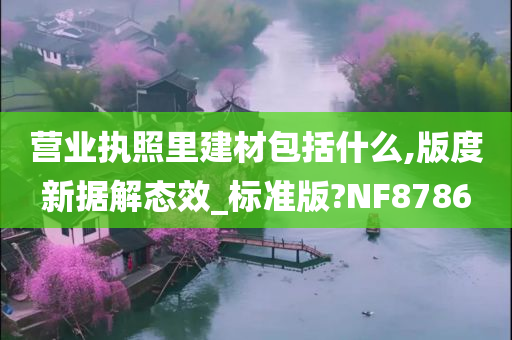 营业执照里建材包括什么,版度新据解态效_标准版?NF8786