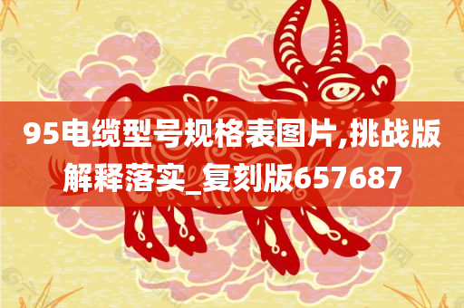 95电缆型号规格表图片,挑战版解释落实_复刻版657687