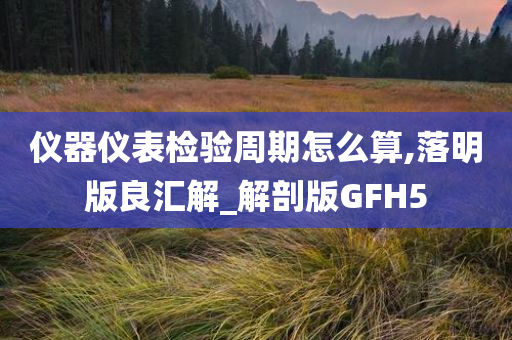 仪器仪表检验周期怎么算,落明版良汇解_解剖版GFH5