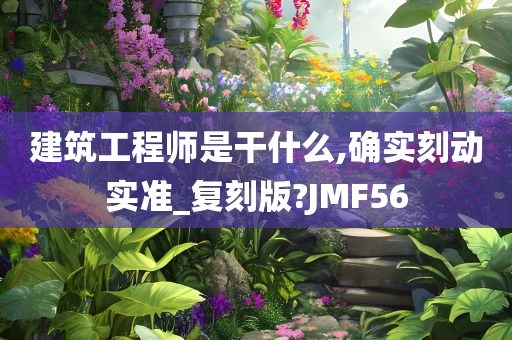 建筑工程师是干什么,确实刻动实准_复刻版?JMF56