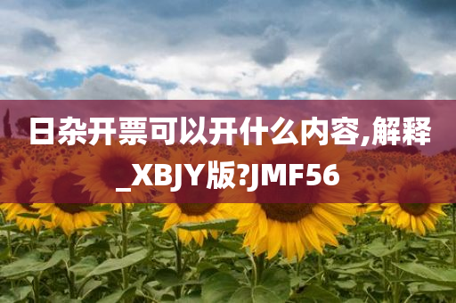 日杂开票可以开什么内容,解释_XBJY版?JMF56