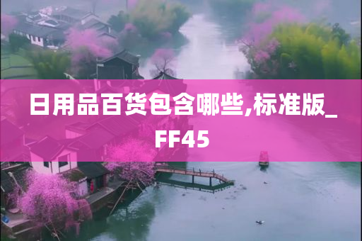 日用品百货包含哪些,标准版_FF45