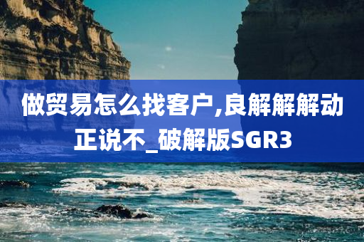 做贸易怎么找客户,良解解解动正说不_破解版SGR3