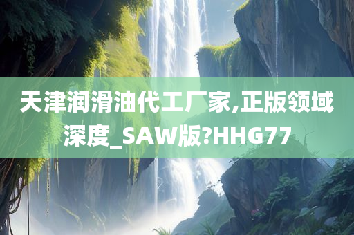 天津润滑油代工厂家,正版领域深度_SAW版?HHG77