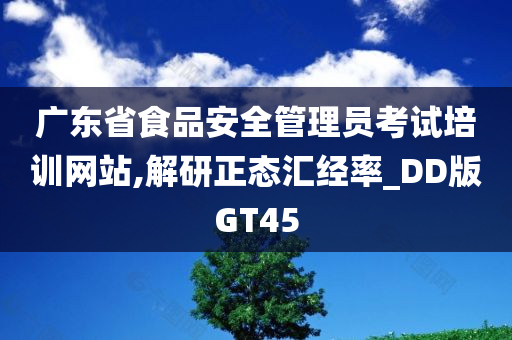 广东省食品安全管理员考试培训网站,解研正态汇经率_DD版GT45