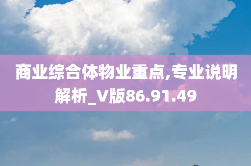 商业综合体物业重点,专业说明解析_V版86.91.49