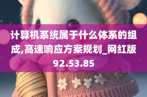 计算机系统属于什么体系的组成,高速响应方案规划_网红版92.53.85