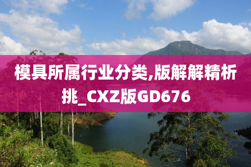 模具所属行业分类,版解解精析挑_CXZ版GD676