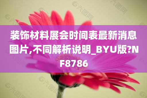 装饰材料展会时间表最新消息图片,不同解析说明_BYU版?NF8786