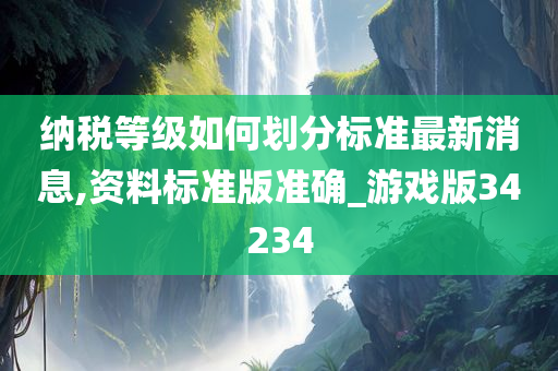 纳税等级如何划分标准最新消息,资料标准版准确_游戏版34234