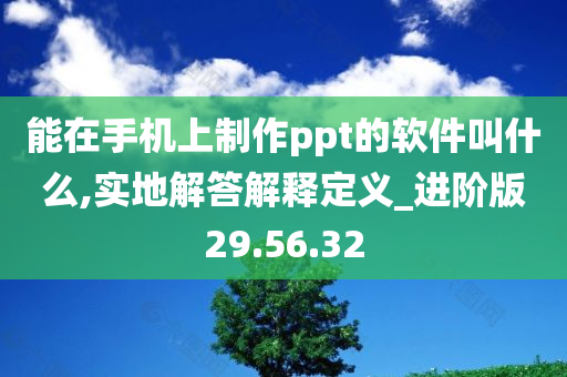 能在手机上制作ppt的软件叫什么,实地解答解释定义_进阶版29.56.32