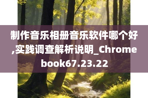 制作音乐相册音乐软件哪个好,实践调查解析说明_Chromebook67.23.22