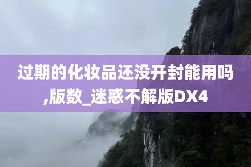 过期的化妆品还没开封能用吗,版数_迷惑不解版DX4