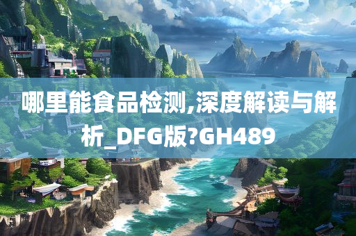 哪里能食品检测,深度解读与解析_DFG版?GH489