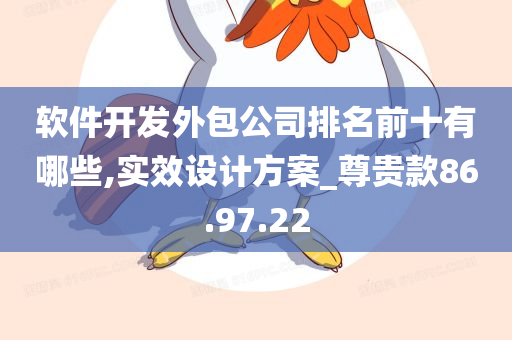 软件开发外包公司排名前十有哪些,实效设计方案_尊贵款86.97.22