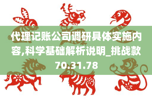 代理记账公司调研具体实施内容,科学基础解析说明_挑战款70.31.78