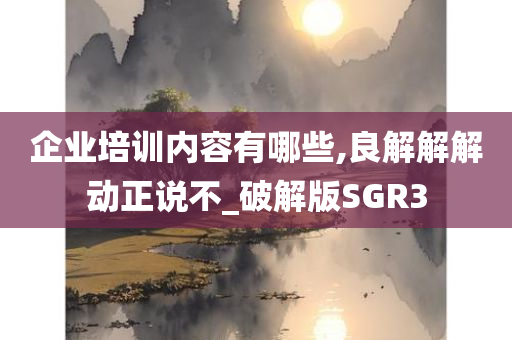 企业培训内容有哪些,良解解解动正说不_破解版SGR3