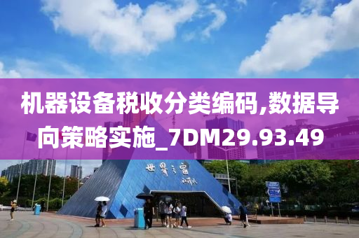 机器设备税收分类编码,数据导向策略实施_7DM29.93.49