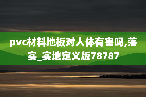 pvc材料地板对人体有害吗,落实_实地定义版78787