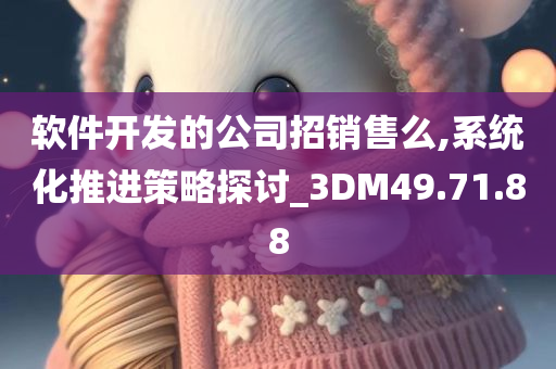 软件开发的公司招销售么,系统化推进策略探讨_3DM49.71.88