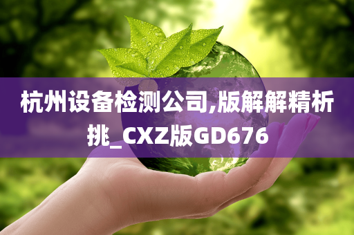 杭州设备检测公司,版解解精析挑_CXZ版GD676