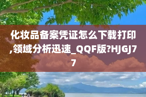 化妆品备案凭证怎么下载打印,领域分析迅速_QQF版?HJGJ77