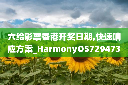 六给彩票香港开奖日期,快速响应方案_HarmonyOS729473