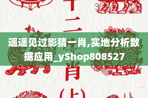 遥遥见过影猜一肖,实地分析数据应用_yShop808527