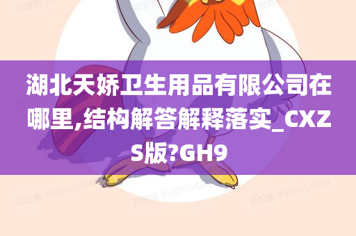 湖北天娇卫生用品有限公司在哪里,结构解答解释落实_CXZS版?GH9