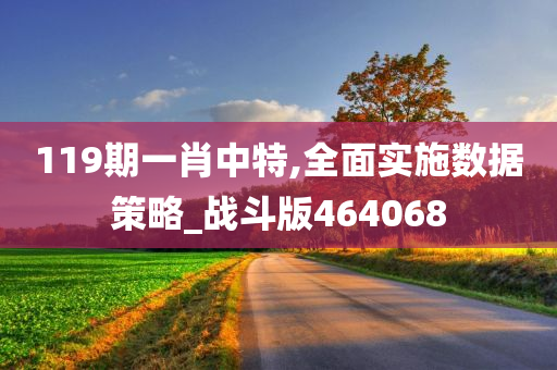 119期一肖中特,全面实施数据策略_战斗版464068