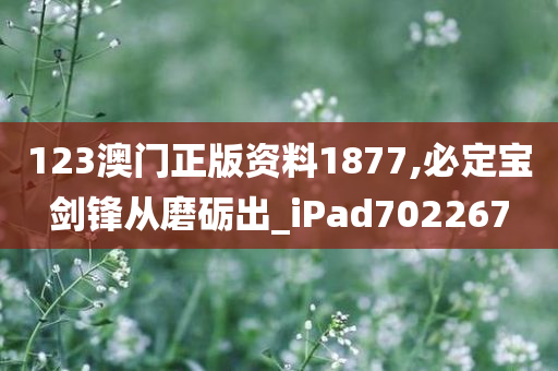 123澳门正版资料1877,必定宝剑锋从磨砺出_iPad702267