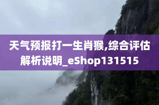 天气预报打一生肖猴,综合评估解析说明_eShop131515