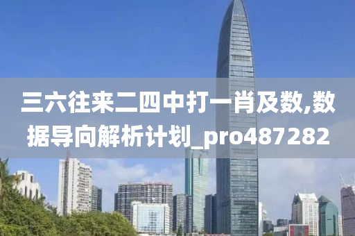 三六往来二四中打一肖及数,数据导向解析计划_pro487282