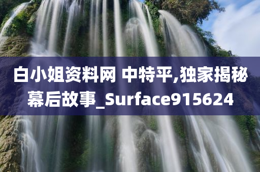 白小姐资料网 中特平,独家揭秘幕后故事_Surface915624