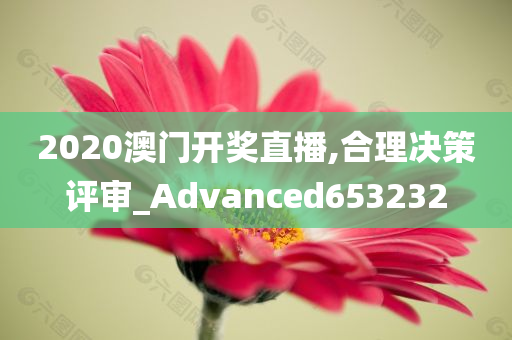 2020澳门开奖直播,合理决策评审_Advanced653232