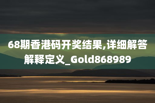 68期香港码开奖结果,详细解答解释定义_Gold868989