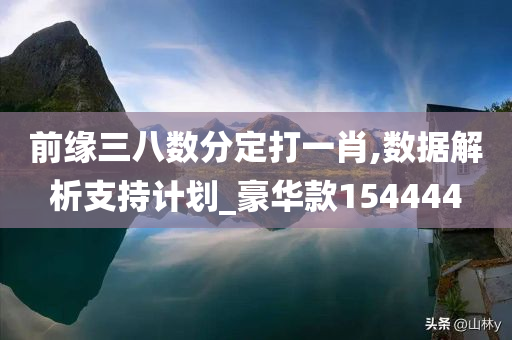 前缘三八数分定打一肖,数据解析支持计划_豪华款154444