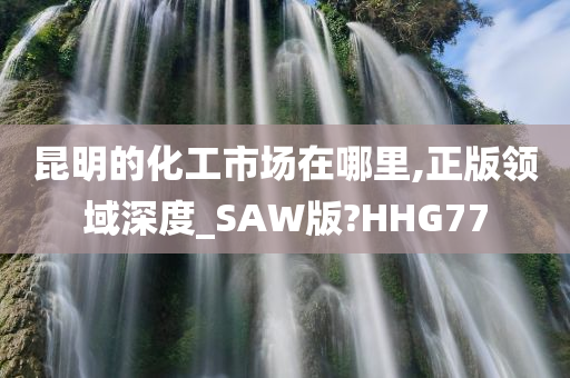 昆明的化工市场在哪里,正版领域深度_SAW版?HHG77