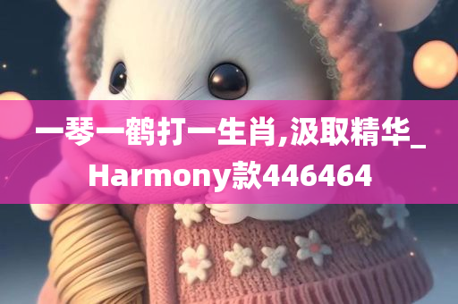 一琴一鹤打一生肖,汲取精华_Harmony款446464