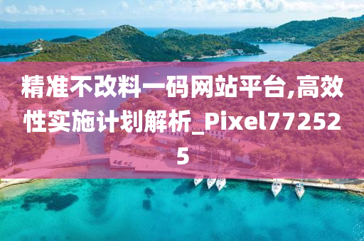 精准不改料一码网站平台,高效性实施计划解析_Pixel772525