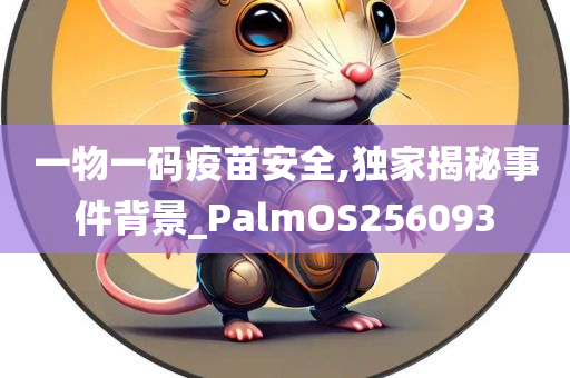 一物一码疫苗安全,独家揭秘事件背景_PalmOS256093