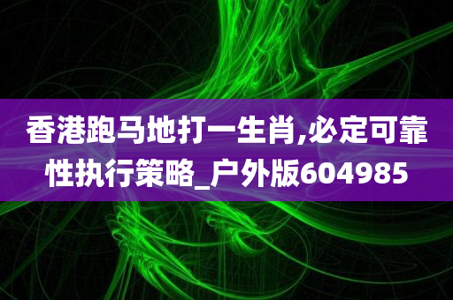 香港跑马地打一生肖,必定可靠性执行策略_户外版604985