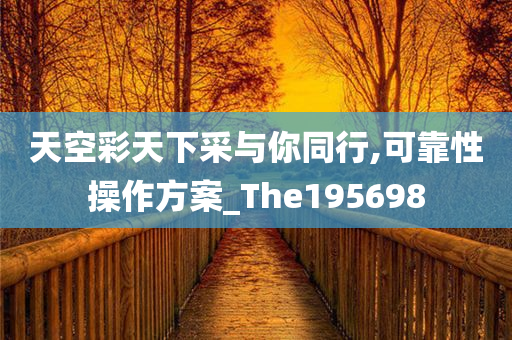 天空彩天下采与你同行,可靠性操作方案_The195698